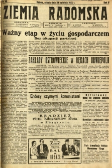 Ziemia Radomska, 1932, R. 5, nr 99