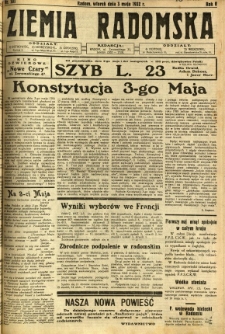Ziemia Radomska, 1932, R. 5, nr 101
