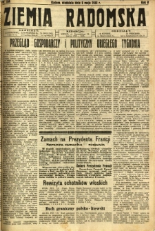 Ziemia Radomska, 1932, R. 5, nr 104