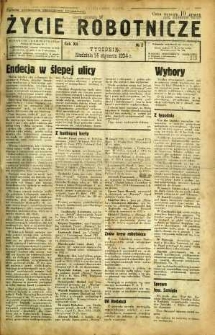 Życie Robotnicze, 1934, R. 12, nr 2