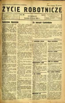 Życie Robotnicze, 1934, R. 12, nr 25