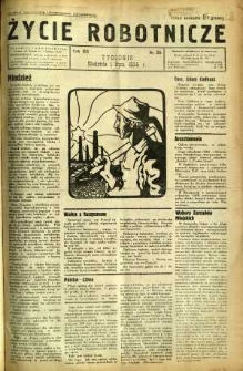 Życie Robotnicze, 1934, R. 12, nr 35