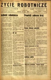 Życie Robotnicze, 1934, R. 12, nr 39
