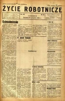 Życie Robotnicze, 1934, R. 12, nr 52