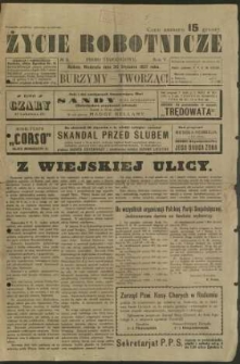 Życie Robotnicze, 1927, R. 5, nr 5