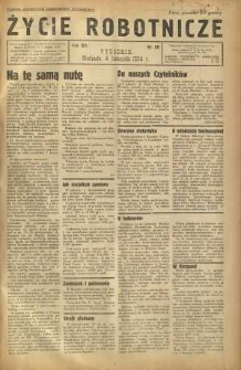 Życie Robotnicze, 1934, R. 12, nr 58