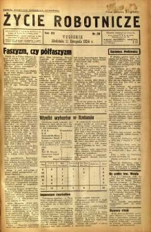 Życie Robotnicze, 1934, R. 12, nr 59