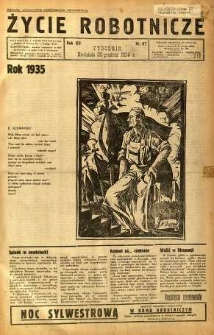 Życie Robotnicze, 1934, R. 12, nr 67