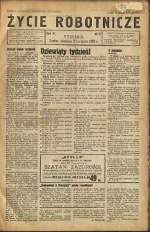 Życie Robotnicze, 1933, R. 11, nr 17