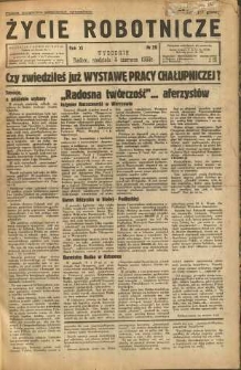 Życie Robotnicze, 1933, R. 11, nr 28