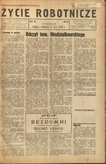 Życie Robotnicze, 1933, R. 11, nr 34