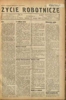 Życie Robotnicze, 1933, R. 11, nr 43