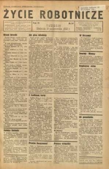 Życie Robotnicze, 1933, R. 11, nr 54