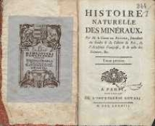 Histoire naturelle des minéraux. T. 1