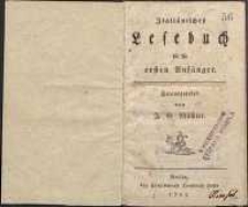 Italianische Lesebuch : für die ersten Anfanger