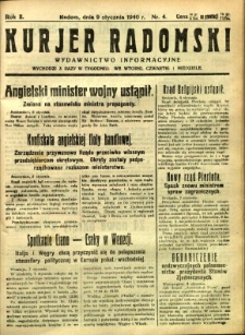 Kurier Radomski, 1940, R. 2, nr 4