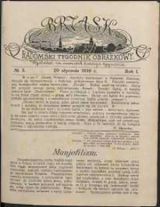 Brzask : Radomski Tygodnik Obrazkowy, 1916, R. 1, nr 3