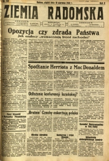 Ziemia Radomska, 1932, R. 5, nr 130