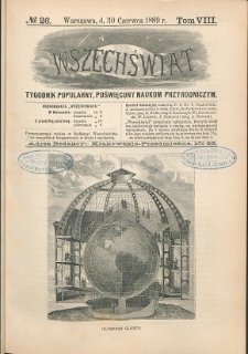 Wszechświat : Tygodnik popularny, poświęcony naukom przyrodniczym, 1889, T. 8, nr 26
