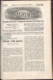 Wszechświat : Tygodnik popularny, poświęcony naukom przyrodniczym, 1890, T. 9, nr 50