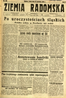 Ziemia Radomska, 1932, R. 5, nr 140