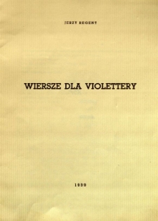 Wiersze dla Violettery