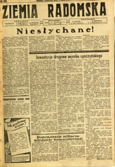 Ziemia Radomska, 1932, R. 5, nr 149