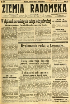 Ziemia Radomska, 1932, R. 5, nr 154