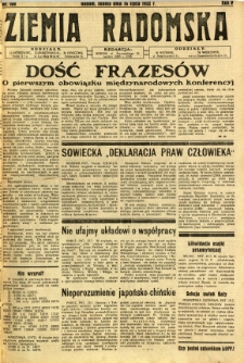 Ziemia Radomska, 1932, R. 5, nr 160