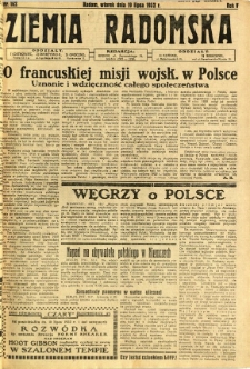 Ziemia Radomska, 1932, R. 5, nr 162