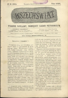 Wszechświat : Tygodnik popularny, poświęcony naukom przyrodniczym, 1904, T. 23, nr 26