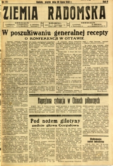 Ziemia Radomska, 1932, R. 5, nr 171