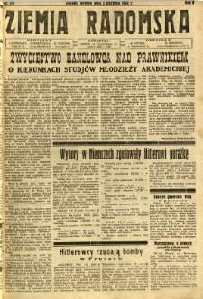 Ziemia Radomska, 1932, R. 5, nr 174