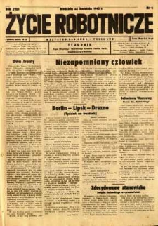Życie Robotnicze, 1945, R. 18, nr 4
