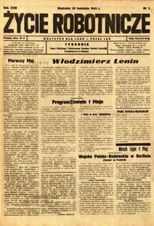 Życie Robotnicze, 1945, R. 18, nr 5