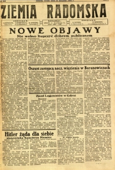 Ziemia Radomska, 1932, R. 5, nr 181