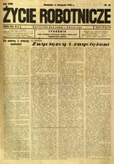 Życie Robotnicze, 1945, R. 18, nr 32
