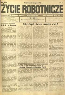 Życie Robotnicze, 1945, R. 18, nr 34