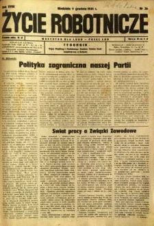 Życie Robotnicze, 1945, R. 18, nr 36