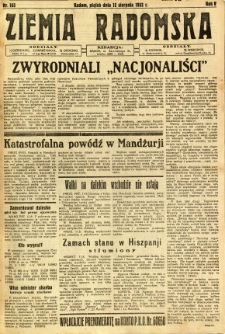 Ziemia Radomska, 1932, R. 5, nr 183
