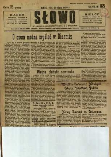 Słowo, 1929, R. 8, nr 165