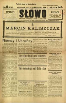 Słowo, 1929, R. 8, nr 240