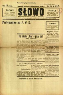 Słowo, 1929, R. 8, nr 242, po konfiskacie