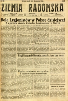 Ziemia Radomska, 1932, R. 5, nr 184