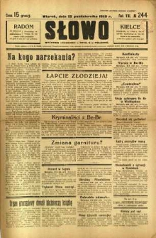 Słowo, 1929, R. 8, nr 244