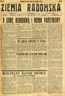 Ziemia Radomska, 1932, R. 5, nr 187