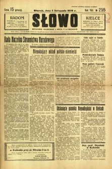 Słowo, 1929, R. 8, nr 255