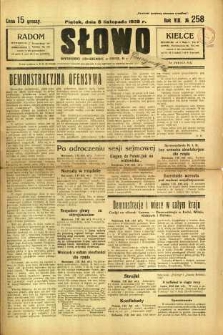 Słowo, 1929, R. 8, nr 258