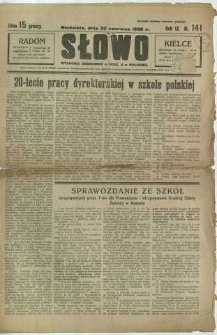 Słowo, 1930. R. 9, nr 141