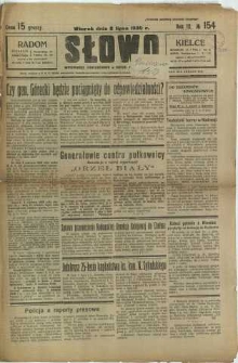 Słowo, 1930. R. 9, nr 154
